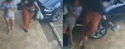 Mãe e filha atropeladas na calçada em Altamira: acidente filmado