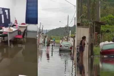 Mongaguá decreta emergência após temporal: 500 famílias resistem a sair com medo de saques