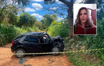 Mulher de 51 anos morre ao bater carro em árvore em estrada de Boa Esperança, MG