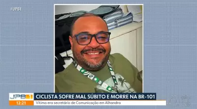 Secretário de Alhandra, PB, morre após mal súbito pedalando na BR-101