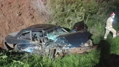 Seis feridos em grave acidente frontal na PR-180 entre Paraná e SC