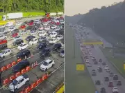 13 km de lentidão no Sistema Anchieta-Imigrantes neste sábado (17)