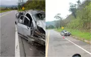 Acidente fatal na BR-267 entre MG mata duas pessoas após carro capotar