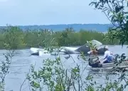 Avião cai no Rio Negro no AM: piloto e passageiro ficam feridos após queda