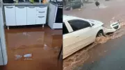 Chuva de 50 mm causa alagamentos e invade casas em Paranapuã (SP)