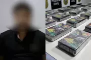Estudante é condenado a 5 anos por tráfico após transportar 30 tabletes de cocaína