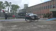 Helicóptero Águia resgata homem com estaca de ferro no abdômen em Campo Limpo Paulista