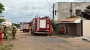 Incêndio atinge casa pela segunda vez em menos de uma semana no bairro Caçari, em Boa Vista