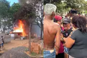 Incêndio consome três barracos em Campo Grande; curto-circuito é a causa provável