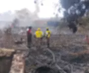 Incêndio de grandes proporções atinge chácara em Rio Largo, Alagoas