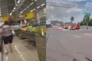 Incêndio em padaria de supermercado assusta clientes em José Bonifácio (SP)