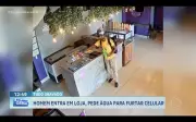 Ladrão finge sede para furtar celular de funcionária em loja de açaí