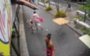 Mãe agride filha com mochila e tapa em calçadão de Franca; polícia investiga maus-tratos