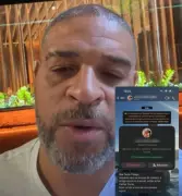 Mãe de Adriano Imperador é vítima de golpe via WhatsApp; ex-jogador exige devolução