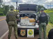 PF apreende mais de 660 kg de drogas em veículo adulterado e roubado no Paraná
