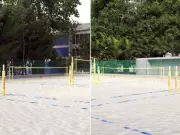 Prefeitura de Santos rescinde contrato de obra de quadras de areia atrasada há um ano