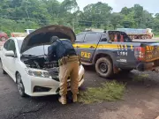 PRF recupera carro roubado no Rio de Janeiro durante fiscalização em Santarém, Pará