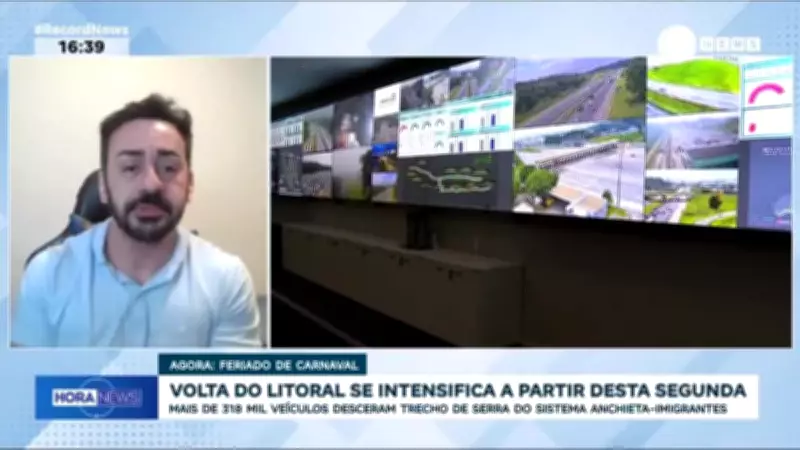 Carnaval: retorno do litoral se intensifica com mais de 318 mil veículos na serra