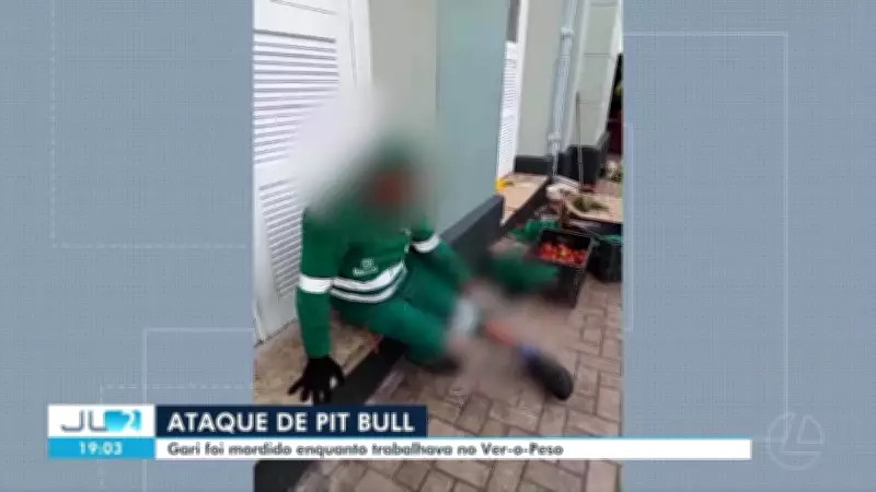 Funcionário da limpeza é atacado por pit bull no Ver-o-Peso, em Belém