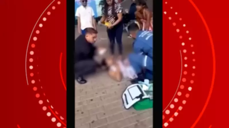 Jovem dá à luz na calçada de shopping em Imperatriz com auxílio de bombeiro civil