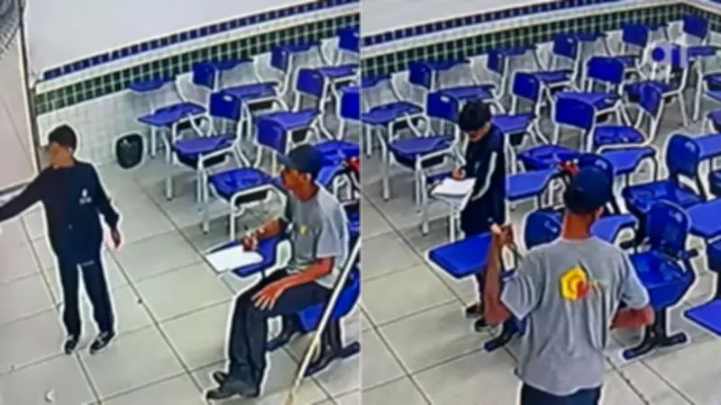 Zelador ajuda aluno a finalizar tarefa em escola do Maranhão e vídeo emociona milhões