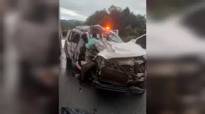 Acidente fatal entre caminhonete e caminhão mata três pessoas na BR-282 em Santa Catarina