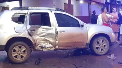 Acidente grave em Santarém deixa duas pessoas feridas após colisão entre carro e moto