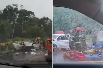 Acidente na Rio-Santos deixa três presos às ferragens e seis feridos em Bertioga