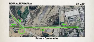 BR-230 em Campina Grande terá interdição de 15 dias para obras de pavimentação