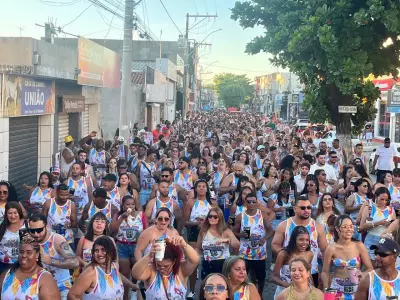 Carnaval em Januária atrai 5 mil foliões diários e movimenta comércio local