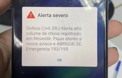 Defesa Civil emite alerta severo para fortes chuvas em Resende, no Rio de Janeiro