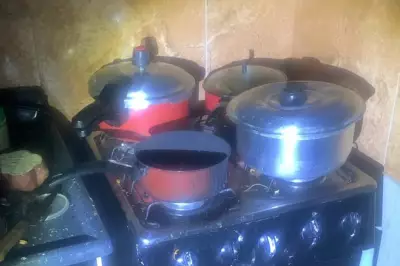 Família de quatro pessoas é socorrida após incêndio causado por panela esquecida no fogão em Santa Mercedes