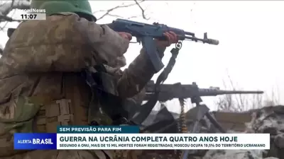 Guerra na Ucrânia atinge quatro anos com mais de 15 mil mortes e ocupação russa de 19,5% do território