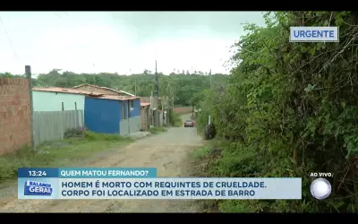 Homem é executado com requintes de crueldade em estrada de Monte Gordo, na Bahia