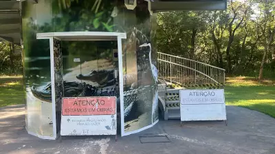 Mirante do Parque Mãe Bonifácia é interditado novamente em Cuiabá por falhas no guarda-corpo