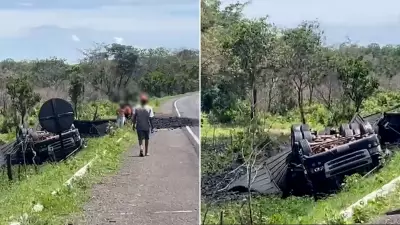 Motorista morre preso às ferragens após tombamento de caminhão no Sul do Piauí