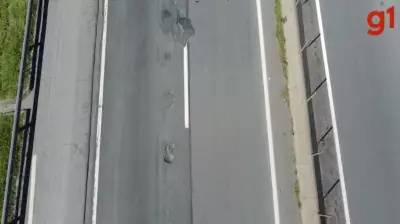 Motoristas enfrentam buracos na Via Dutra no Vale do Paraíba durante alta do Carnaval