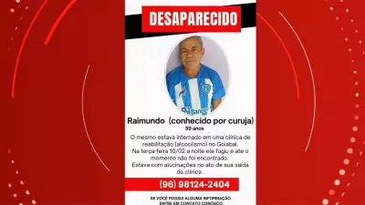 Paciente de 59 anos foge de clínica de reabilitação em Macapá após surto alcoólico