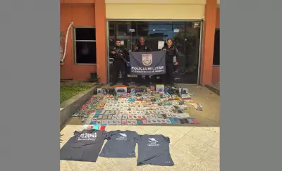 Polícia recupera produtos eletrônicos furtados escondidos em cemitério de Aperibé