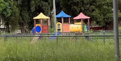 Praça em Santa Bárbara d'Oeste é tomada por mato alto e moradores denunciam abandono