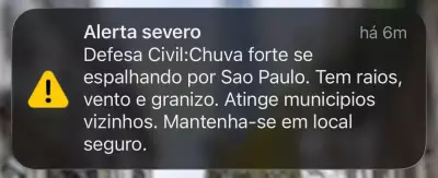 São Paulo em estado de atenção para alagamentos após alerta da Defesa Civil