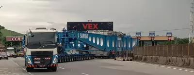 Transformador de 800 toneladas causa congestionamentos na Via Dutra em Itatiaia