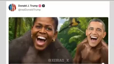 Trump publica vídeo racista com Obama e Michelle como macacos e gera reação