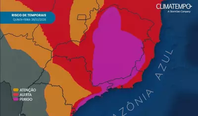 ZCAS ameaça Rio de Janeiro com temporais persistentes e risco de desastres naturais