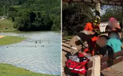 Adolescentes são mordidos por piranhas no Lago Corumbá em Caldas Novas, Goiás