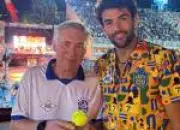 Ancelotti troca a Sapucaí pelo Rio Open para torcer por tenista italiano Berrettini