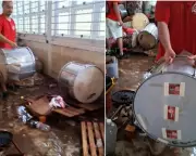 Bateria da UFSCar perde instrumentos em alagamento e busca ajuda em São Carlos