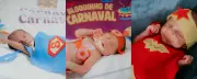 Bebês na UTI de Blumenau ganham ensaio carnavalesco com fantasias de super-heróis e realeza