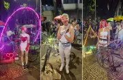 Bloco da Bicicletinha em BH transforma ruas em carnaval sobre rodas com bikes fantasiadas