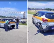 Carro de Auto Escola é Batido Durante Aula Prática em Cabo Frio